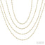 Bezel Set Layered Diamond Necklace