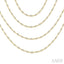 Bezel Set Layered Diamond Necklace