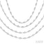 Bezel Set Layered Diamond Necklace