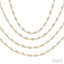 Bezel Set Layered Diamond Necklace