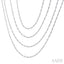 Bezel Set Layered Diamond Necklace
