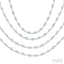Bezel Set Layered Diamond Necklace