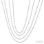 Bezel Set Layered Diamond Necklace