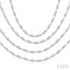 Bezel Set Layered Diamond Necklace