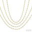 Bezel Set Layered Diamond Necklace