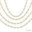 Bezel Set Layered Diamond Necklace