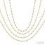 Bezel Set Layered Diamond Necklace