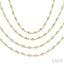 Bezel Set Layered Diamond Necklace