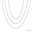 Bezel Set Layered Diamond Necklace