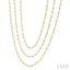 Bezel Set Layered Diamond Necklace