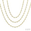 Bezel Set Layered Diamond Necklace