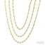 Bezel Set Layered Diamond Necklace