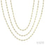Bezel Set Layered Diamond Necklace