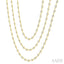 Bezel Set Layered Diamond Necklace