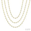 Bezel Set Layered Diamond Necklace