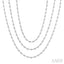 Bezel Set Layered Diamond Necklace