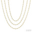 Bezel Set Layered Diamond Necklace