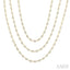 Bezel Set Layered Diamond Necklace