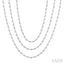 Bezel Set Layered Diamond Necklace