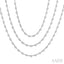 Bezel Set Layered Diamond Necklace