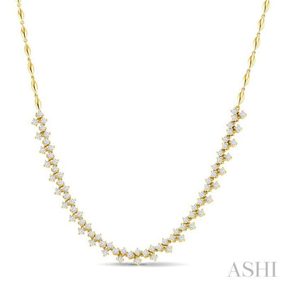 3 Stone Diamond Fashion Necklace