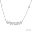 Mixed Shape Diamond Station Necklace