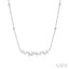 Mixed Shape Diamond Station Necklace