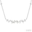 Mixed Shape Diamond Station Necklace