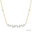 Mixed Shape Diamond Station Necklace