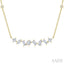 Mixed Shape Diamond Station Necklace