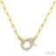 Interlock Diamond Fashion Necklace