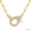 Interlock Diamond Fashion Necklace