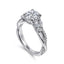 Round Diamond Split Shank Engagement Ring