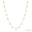 Diamond Dangle Station Necklace