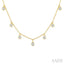 Diamond Dangle Station Necklace