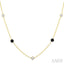 Black Diamond Station Necklace