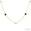 Black Diamond Station Necklace