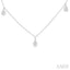Pear Shape Lovebright Diamond Station Necklace