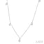 Round Shape Lovebright Diamond Station Necklace