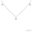Round Shape Lovebright Diamond Station Necklace