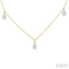 Pear Shape Lovebright Diamond Station Necklace