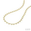 3 Stone Bezel Diamond Station Necklace