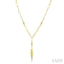 Teardrop Paperclip Diamond Fashion Necklace