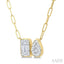 Emerald & Pear Lovebright Diamond Necklace