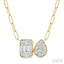 Emerald & Pear Lovebright Diamond Necklace