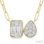 Emerald & Pear Lovebright Diamond Necklace
