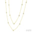 Bezel Set Diamond Station Necklace