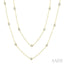 Bezel Set Diamond Station Necklace