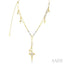 Star Shape Paperclip Link Diamond Fashion Necklace