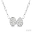 Oval & Pear Shape Lovebright Diamond Necklace